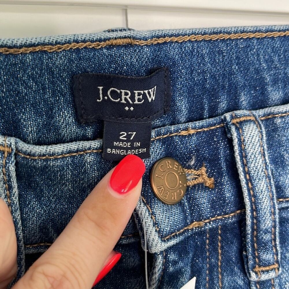 NWT J.Crew Factory High Rise Straight Leg Jeans - Picture 5 of 9